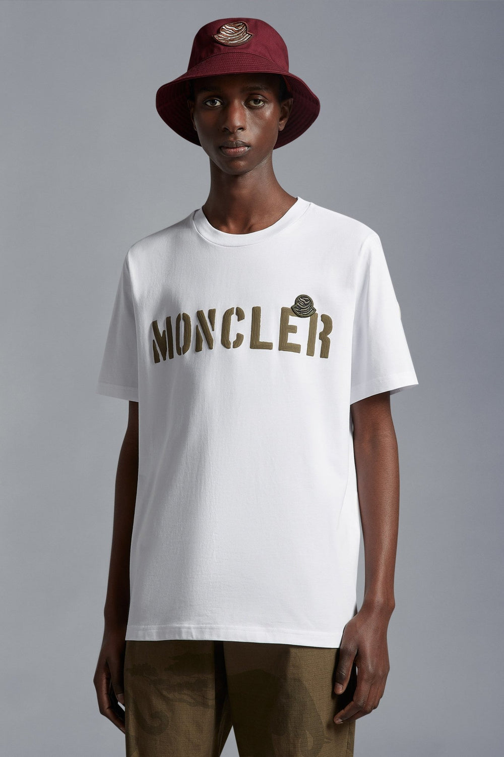 Moncler - T-shirt white à logo - Lothaire