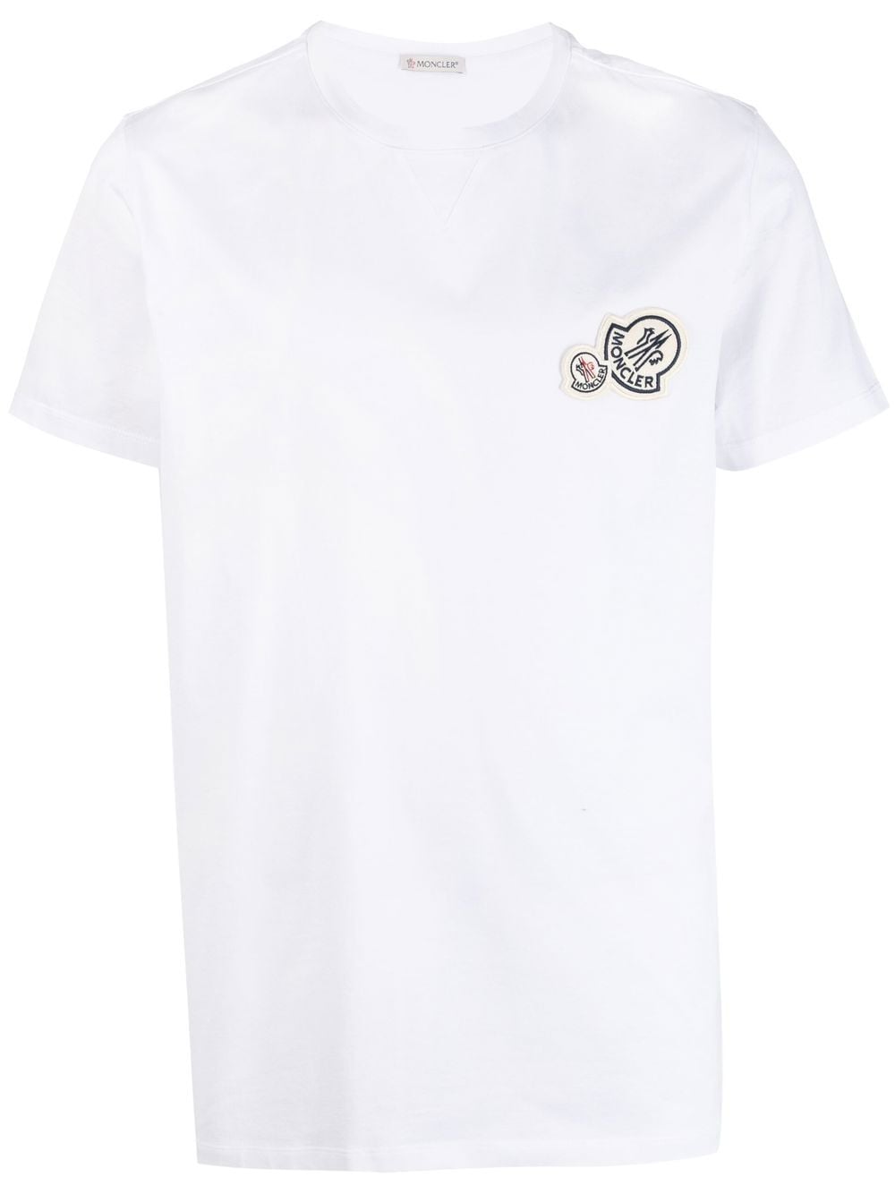 Moncler - T-shirt white Icon double logo - Lothaire
