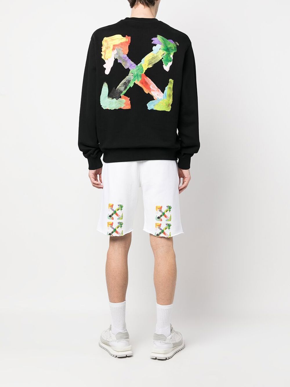 Off-White Short de jogging Brush Arrows - Lothaire