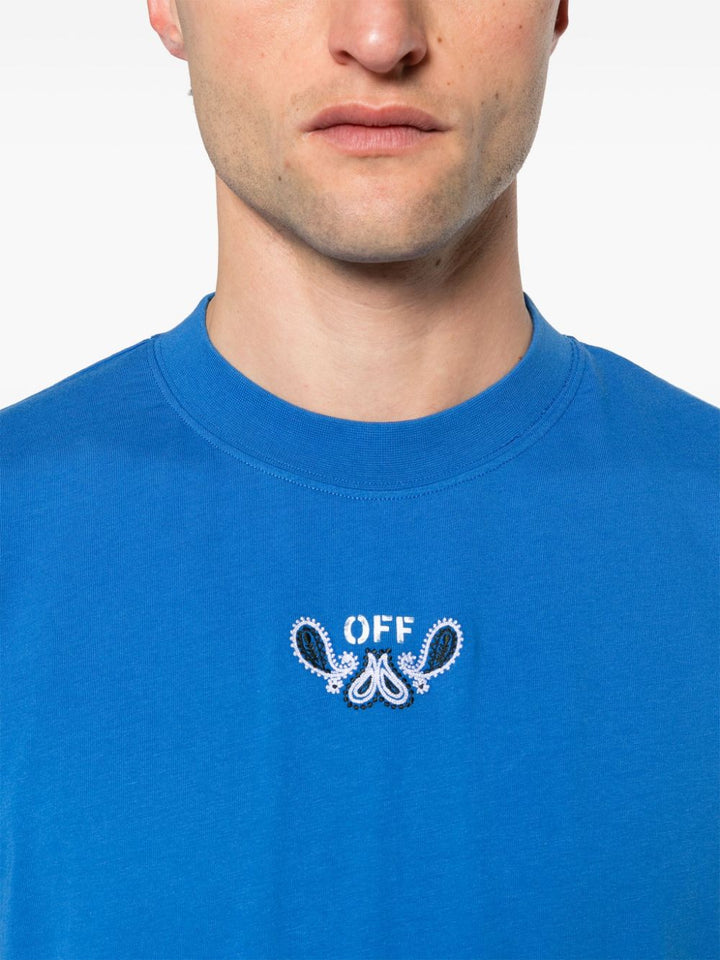 Off White - T-shirt Bandana Arrow en coton - Lothaire