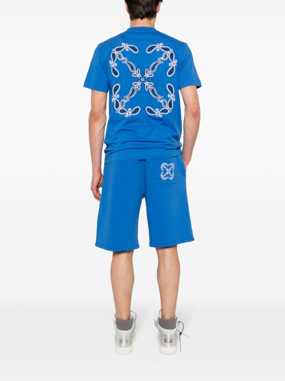 Off White - T-shirt Bandana Arrow en coton - Lothaire