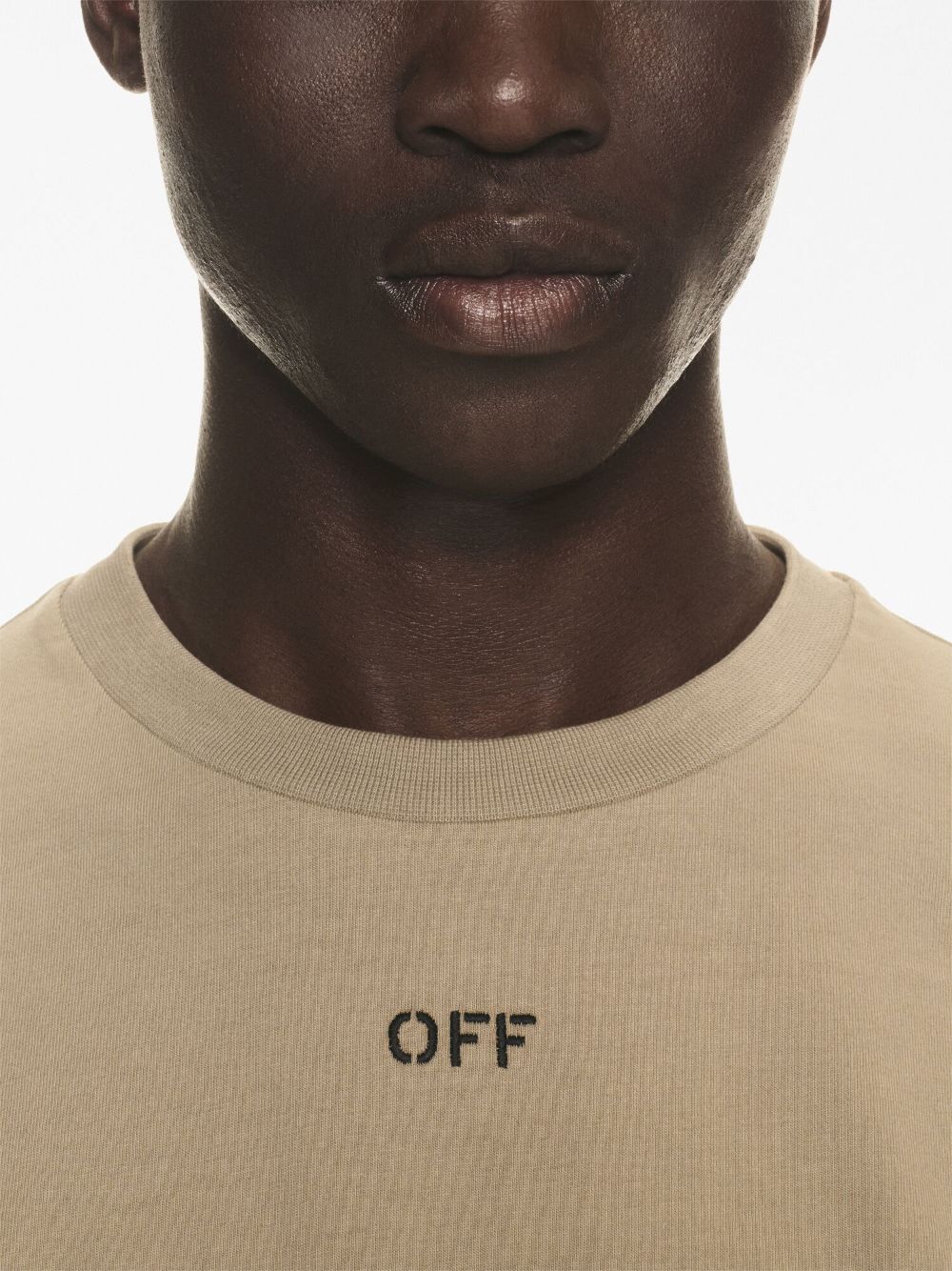 Off-White T-shirt beige à logo - Lothaire