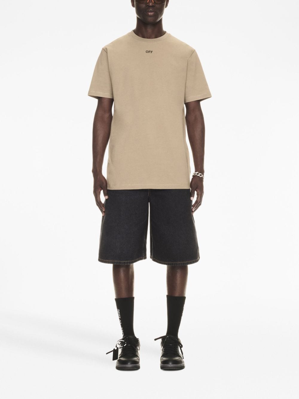 Off-White T-shirt beige à logo - Lothaire
