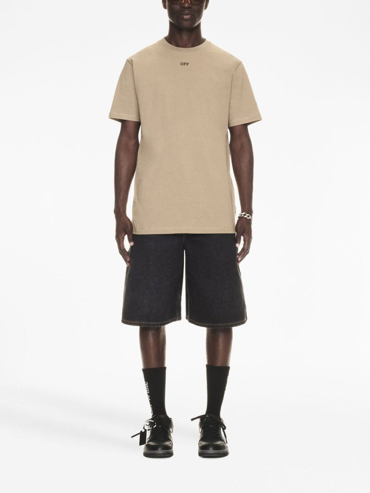 Off-White T-shirt beige à logo - Lothaire