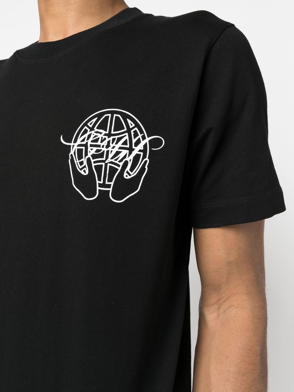 Off-White T-shirt en coton à logo imprimé - Lothaire