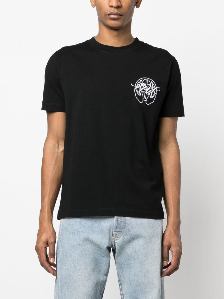 Off-White T-shirt en coton à logo imprimé - Lothaire
