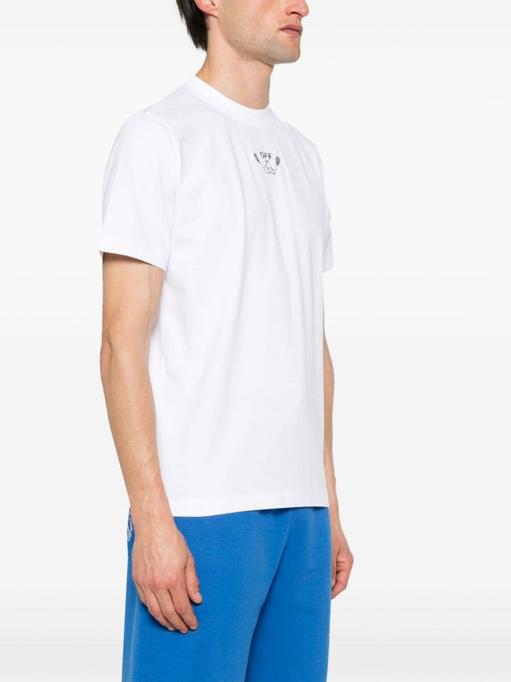 Off White - T-shirt white Bandana Arrow en coton - Lothaire