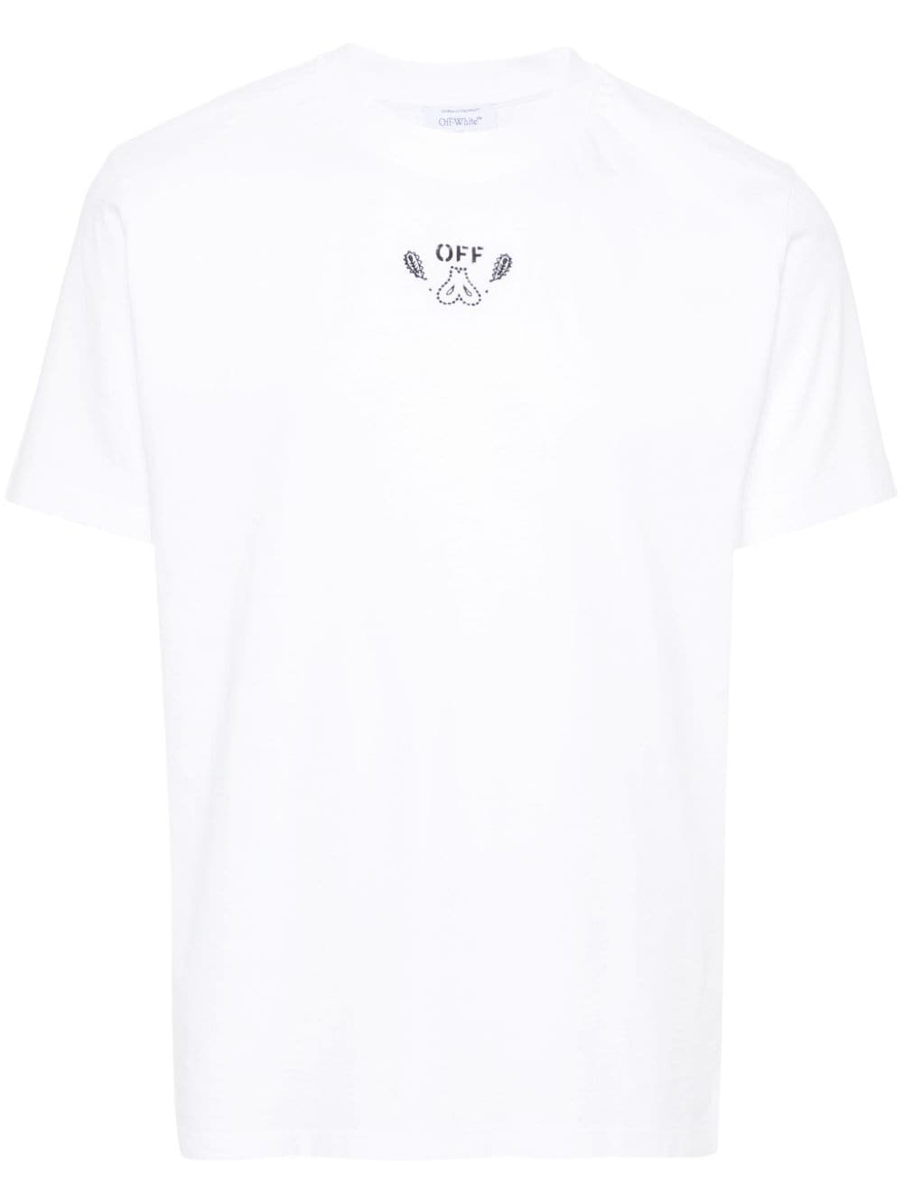 Off White - T-shirt white Bandana Arrow en coton - Lothaire