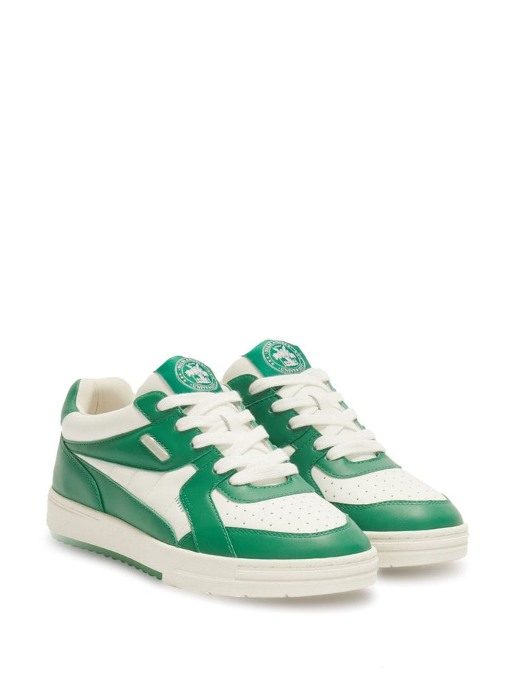 Palm Angels baskets Green University en cuir - Lothaire