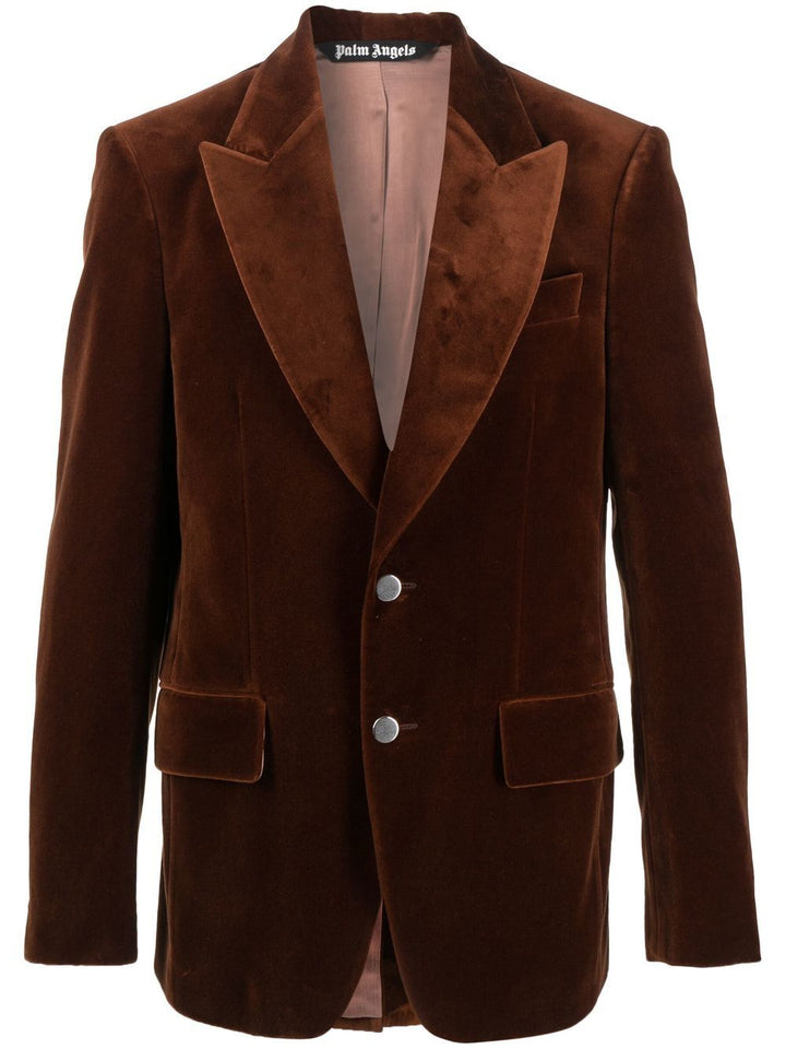 Palm Angels Blazer en velours - Lothaire boutiques