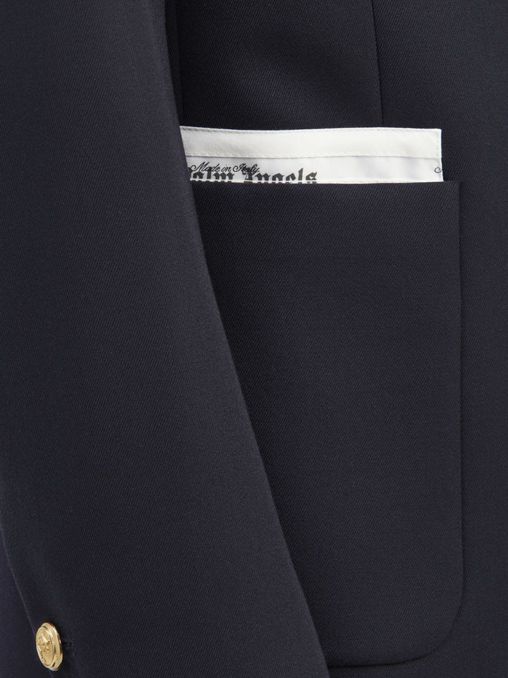 Palm Angels Blazer Sartorial Tape à boutonnière - Lothaire