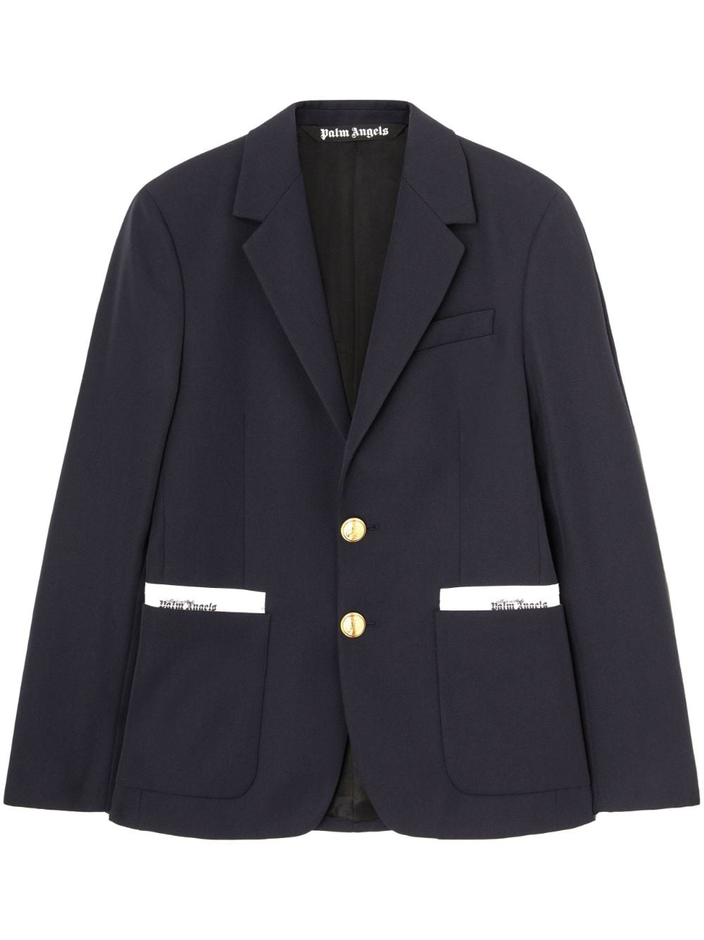 Palm Angels Blazer Sartorial Tape à boutonnière - Lothaire