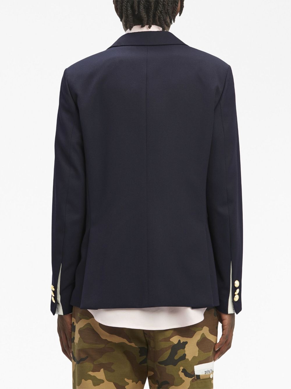 Palm Angels Blazer Sartorial Tape à boutonnière - Lothaire