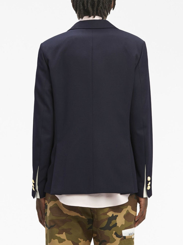 Palm Angels Blazer Sartorial Tape à boutonnière - Lothaire