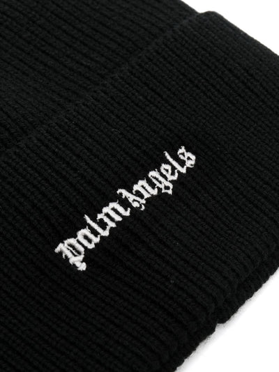 Palm Angels - Bonnet black logo brodé - Lothaire