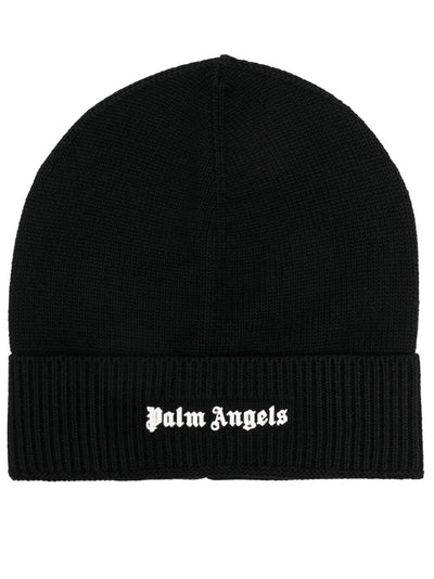 Palm Angels - Bonnet black logo brodé - Lothaire