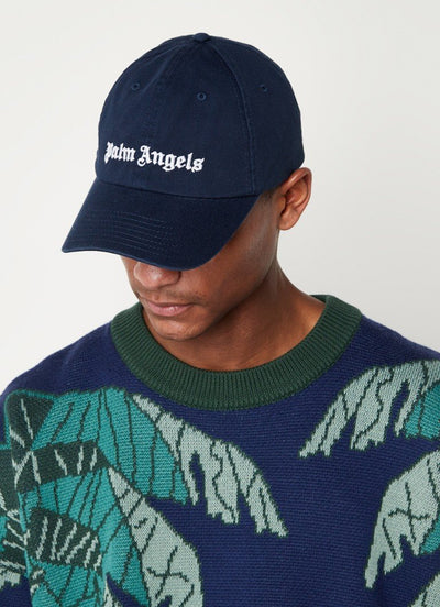 Palm Angels - Casquette à logo brodé bleu - Lothaire boutiques