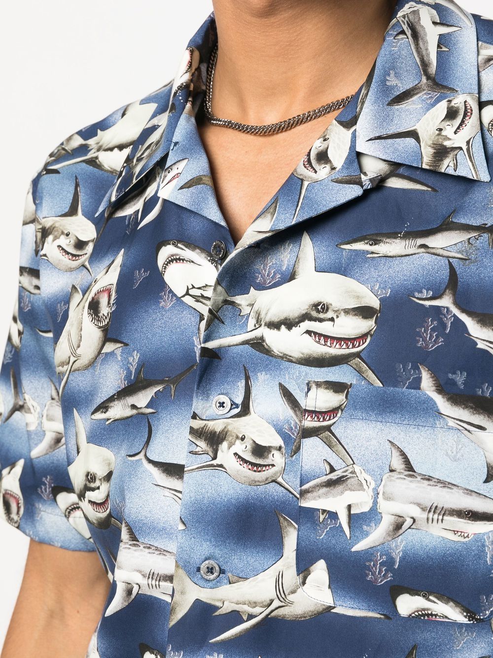Palm Angels Chemise à imprimé Sharks - Lothaire