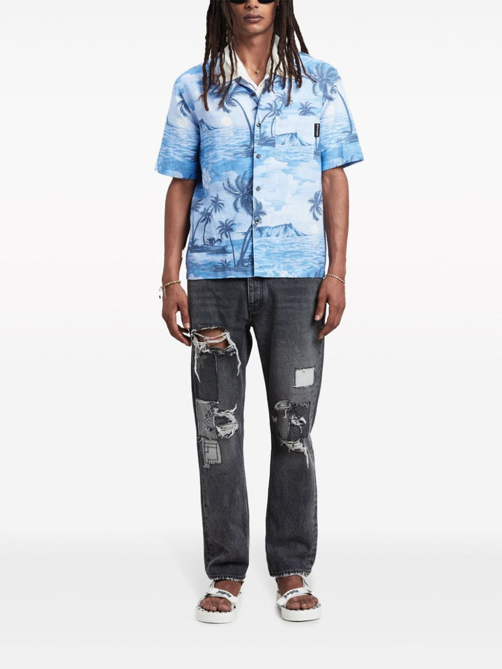 Palm Angels - Chemise à imprimé Sunset - Lothaire