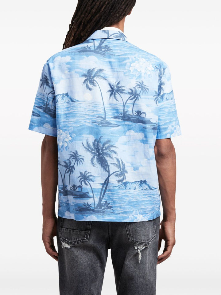 Palm Angels - Chemise à imprimé Sunset - Lothaire