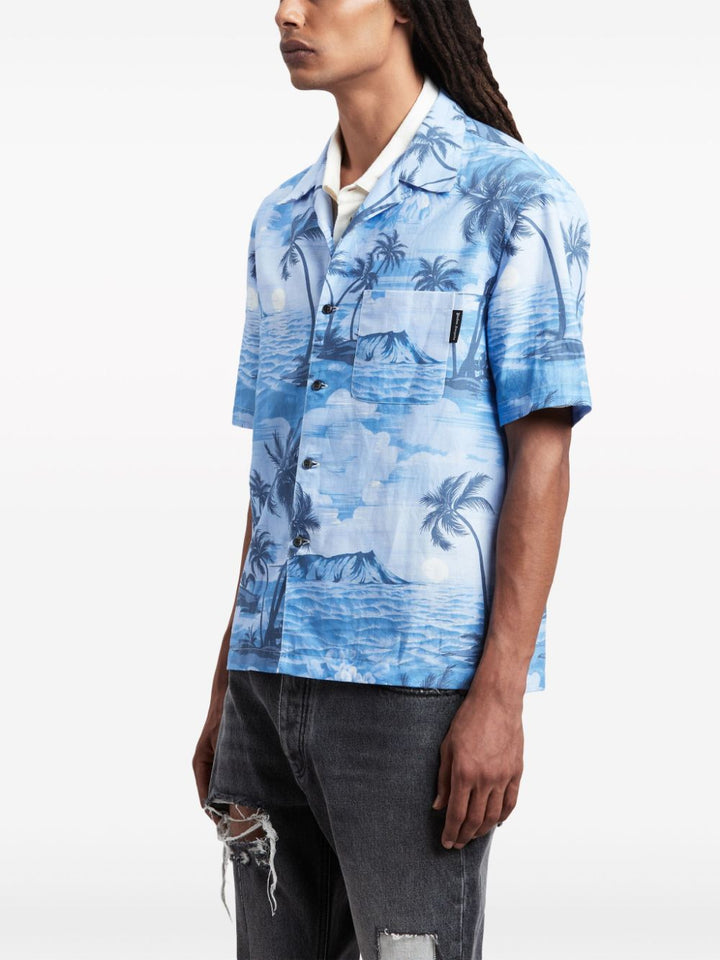 Palm Angels - Chemise à imprimé Sunset - Lothaire