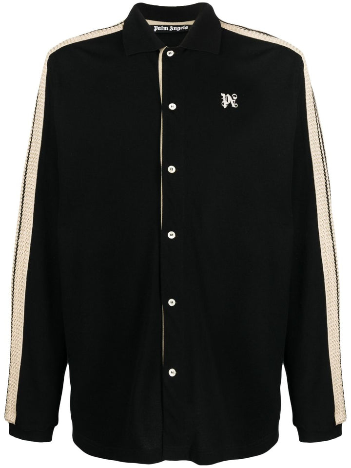 Palm Angels Chemise en coton PA Monogram - Lothaire