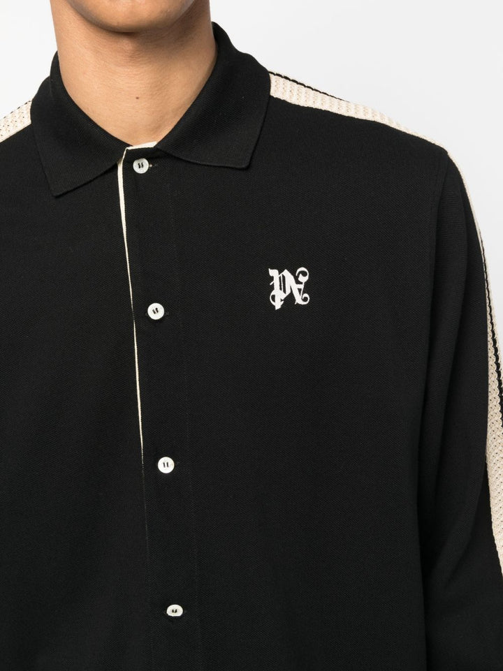 Palm Angels Chemise en coton PA Monogram - Lothaire