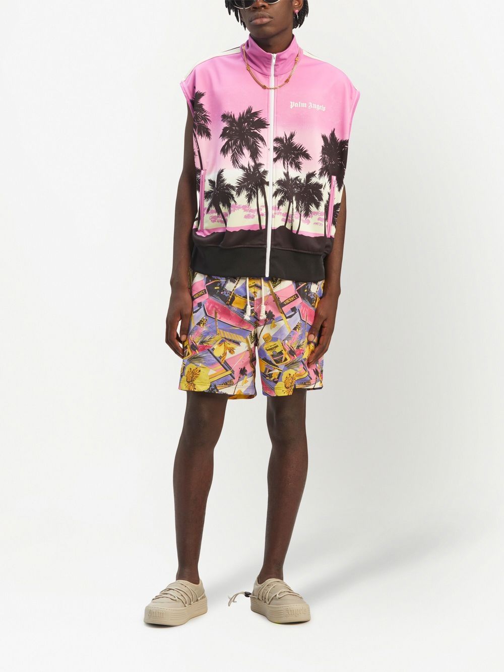 Palm Angels Gilet sans maches Palmier - Lothaire