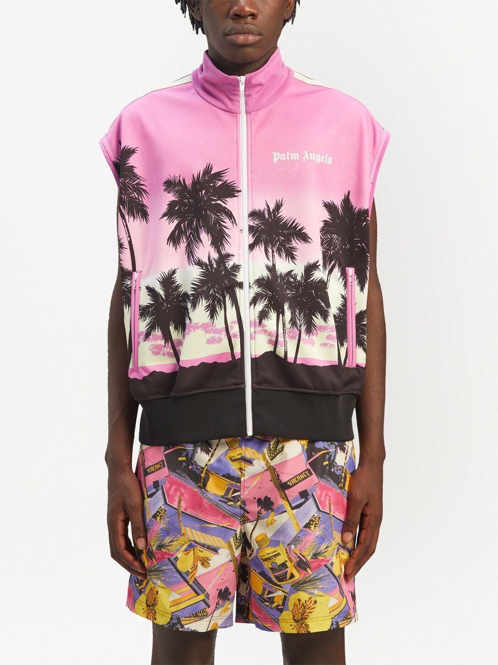 Palm Angels Gilet sans maches Palmier - Lothaire