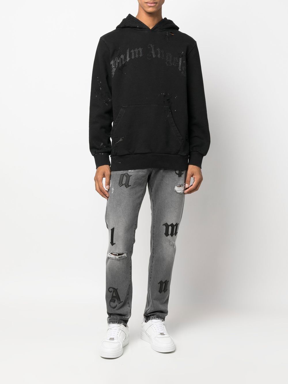 Palm Angels Jean classique gris - Lothaire boutiques