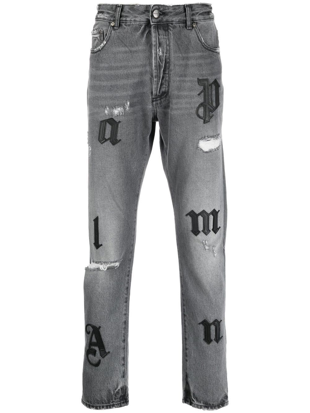 Palm Angels Jean classique gris - Lothaire boutiques