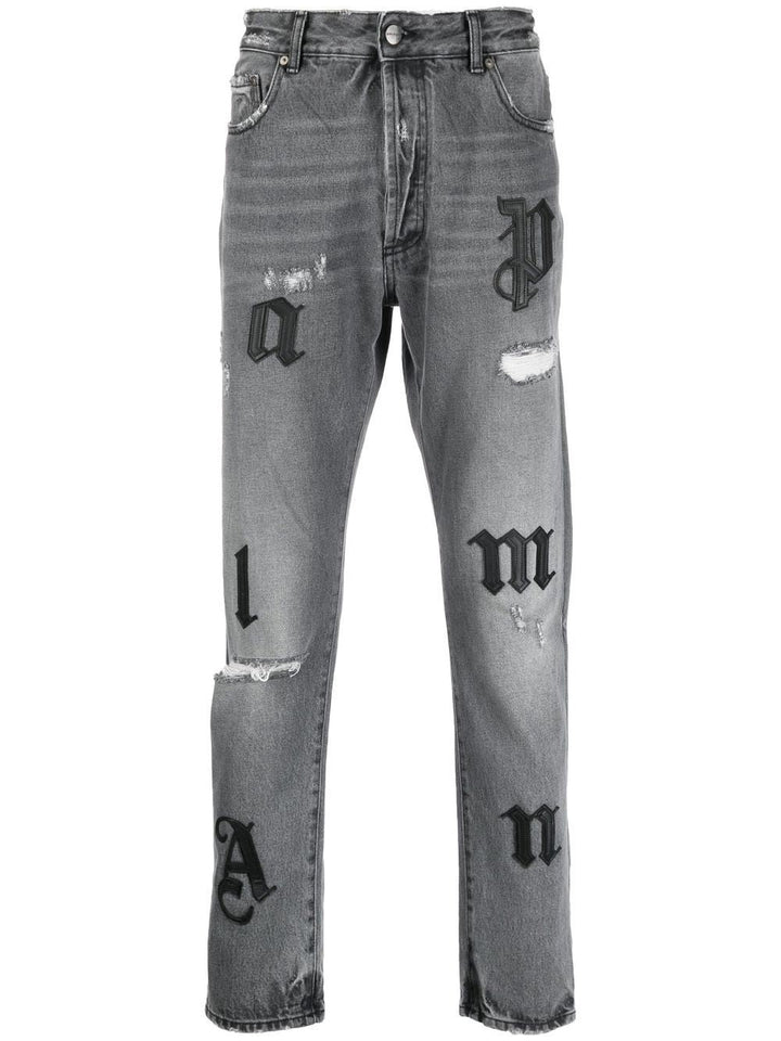 Palm Angels Jean classique gris - Lothaire boutiques