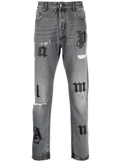 Palm Angels Jean classique gris - Lothaire boutiques