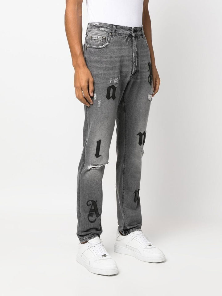Palm Angels Jean classique gris - Lothaire boutiques