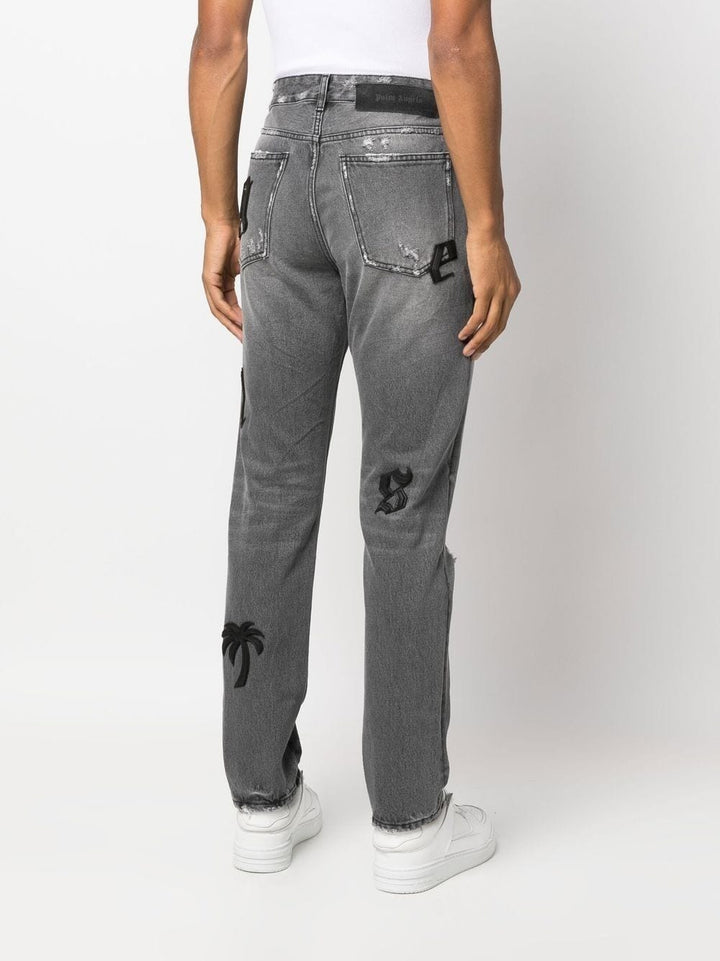 Palm Angels Jean classique gris - Lothaire boutiques