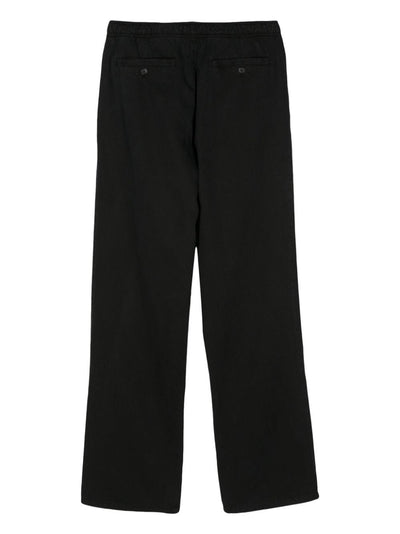 Palm Angels - Pantalon black droit à logo monogrammé brodé - Lothaire