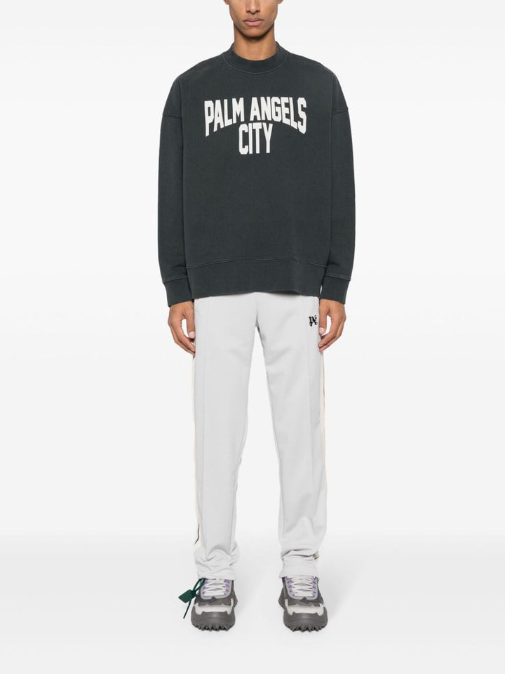 Palm Angels Pantalon de jogging gris Monogramme - Lothaire
