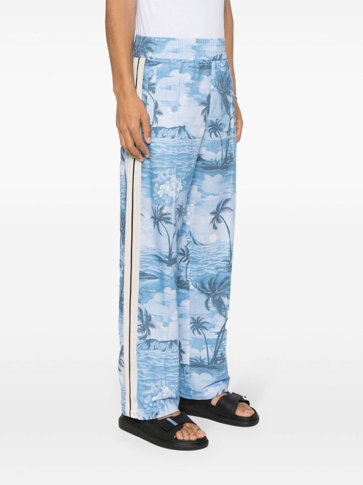 Palm Angels Pantalon droit imprimé - Lothaire
