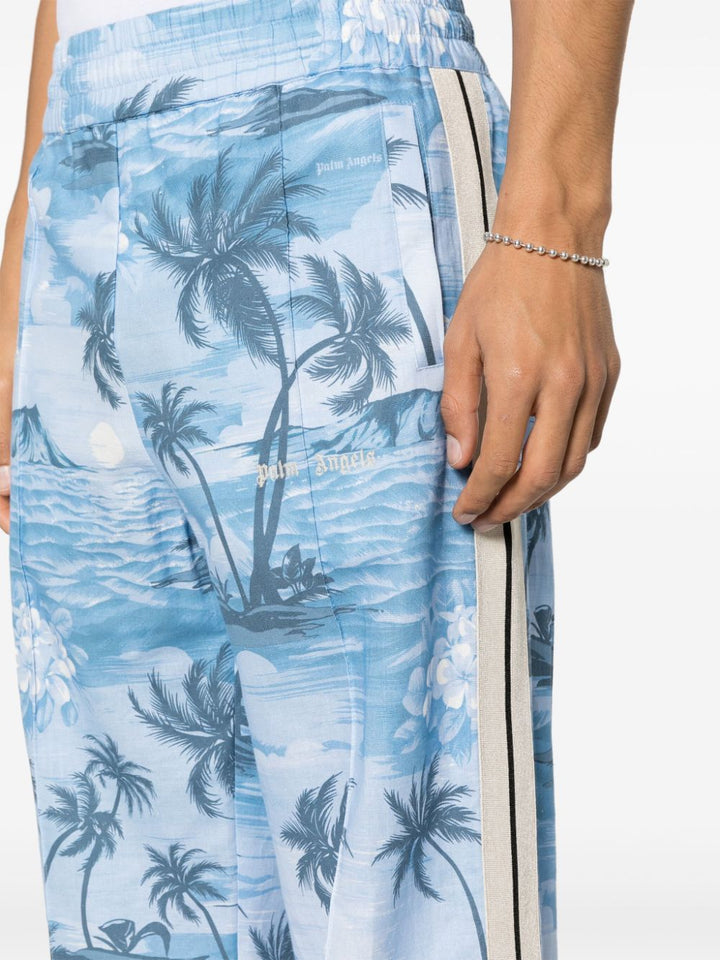 Palm Angels Pantalon droit imprimé - Lothaire