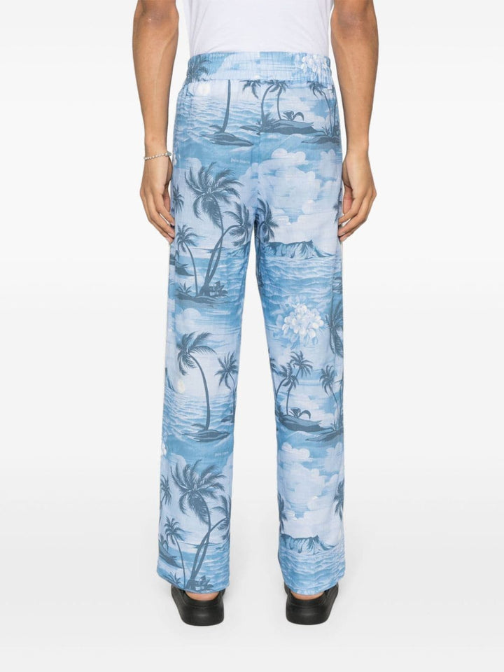 Palm Angels Pantalon droit imprimé - Lothaire