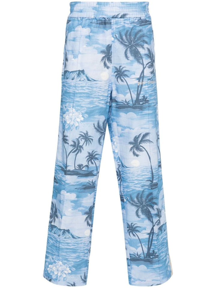 Palm Angels Pantalon droit imprimé - Lothaire