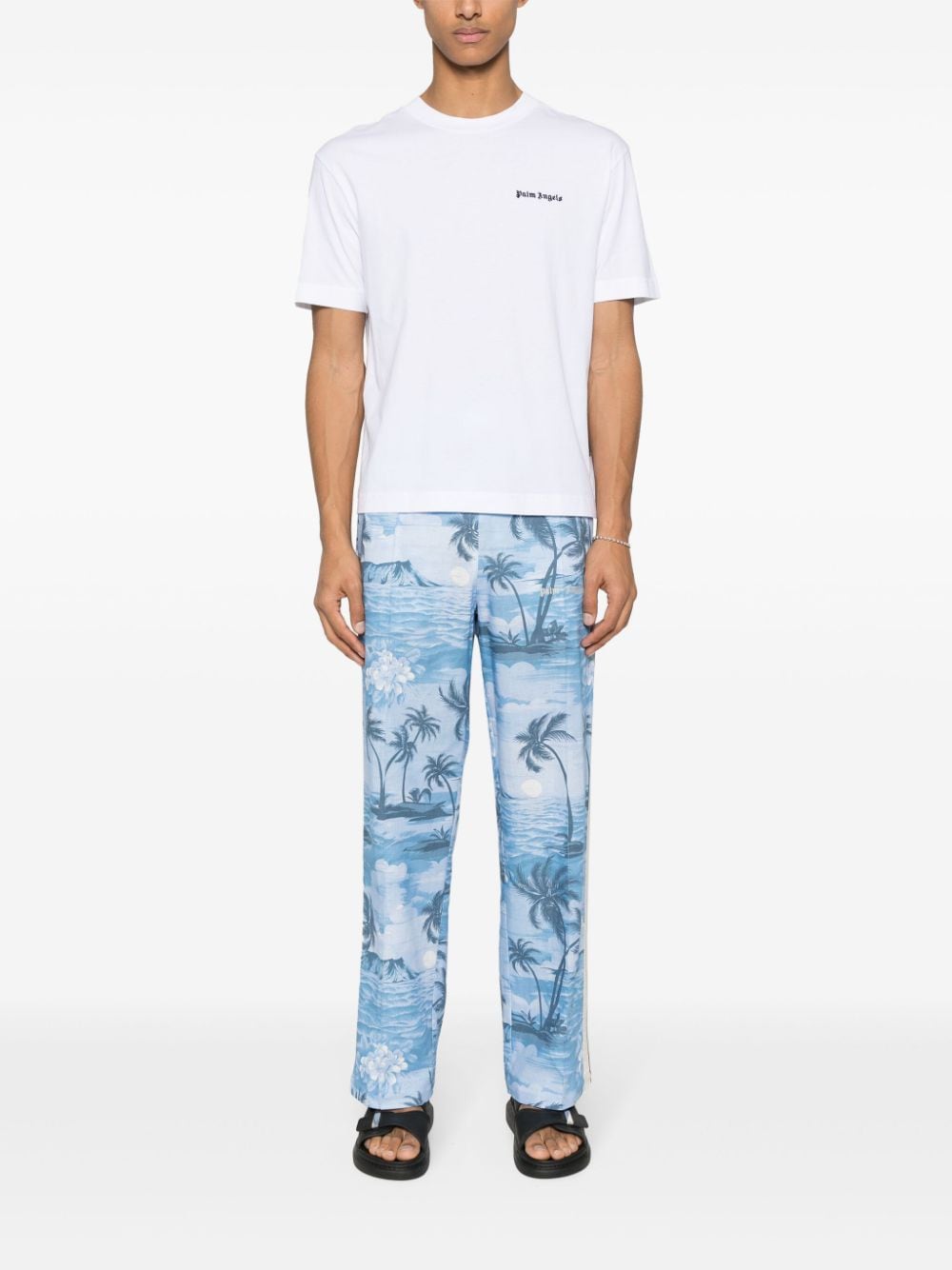 Palm Angels Pantalon droit imprimé - Lothaire