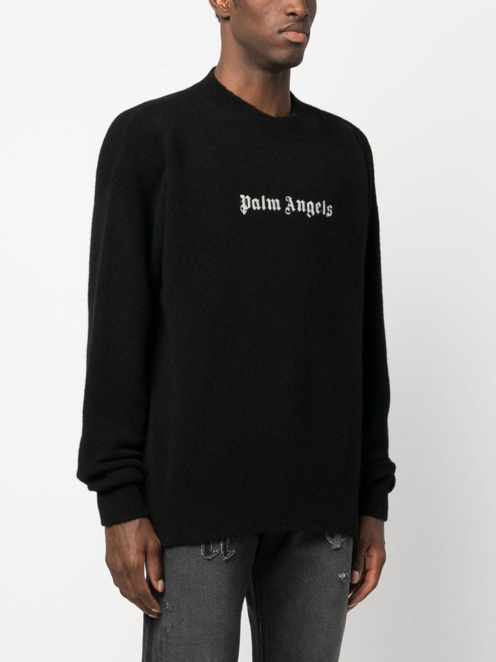 Palm Angels Pull à logo Intersia - Lothaire