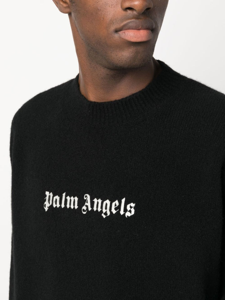 Palm Angels Pull à logo Intersia - Lothaire
