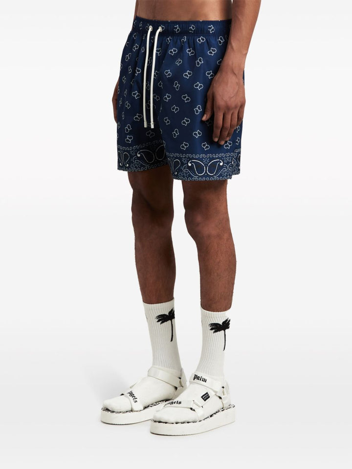Palm Angels Short de bain à imprimé cachemire - Lothaire