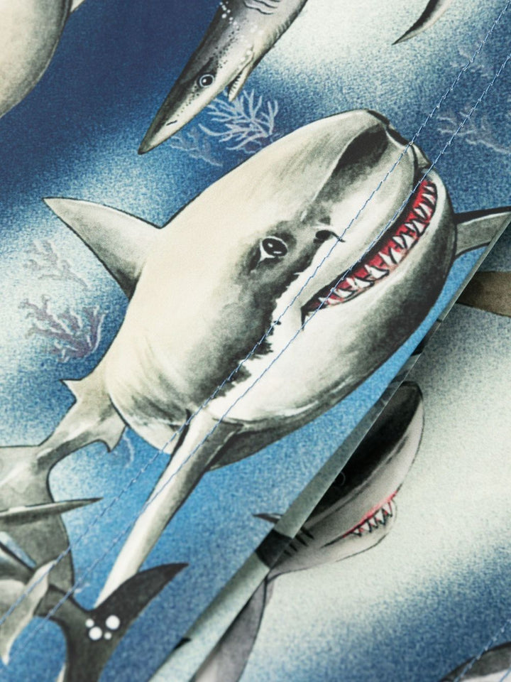 Palm Angels Short de bain à imprimé Requin - Lothaire