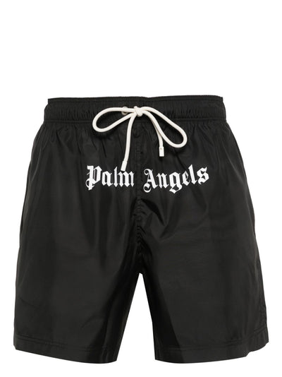 Palm Angels - Short de bain black à logo - Lothaire