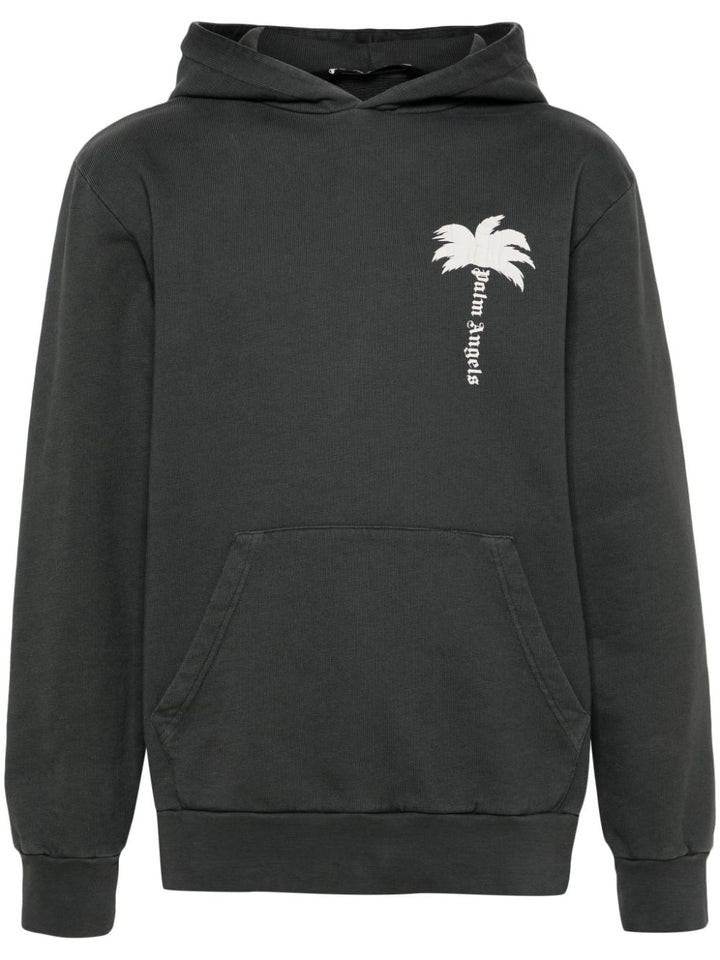 Palm Angels - Sweat à capuche en coton à logo imprimé - Lothaire