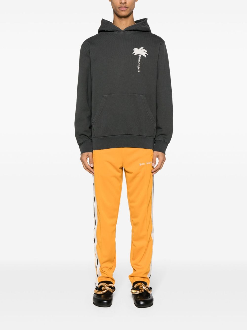 Palm Angels - Sweat à capuche en coton à logo imprimé - Lothaire