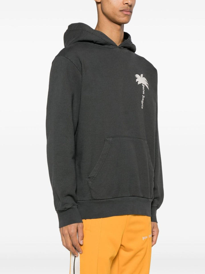 Palm Angels - Sweat à capuche en coton à logo imprimé - Lothaire